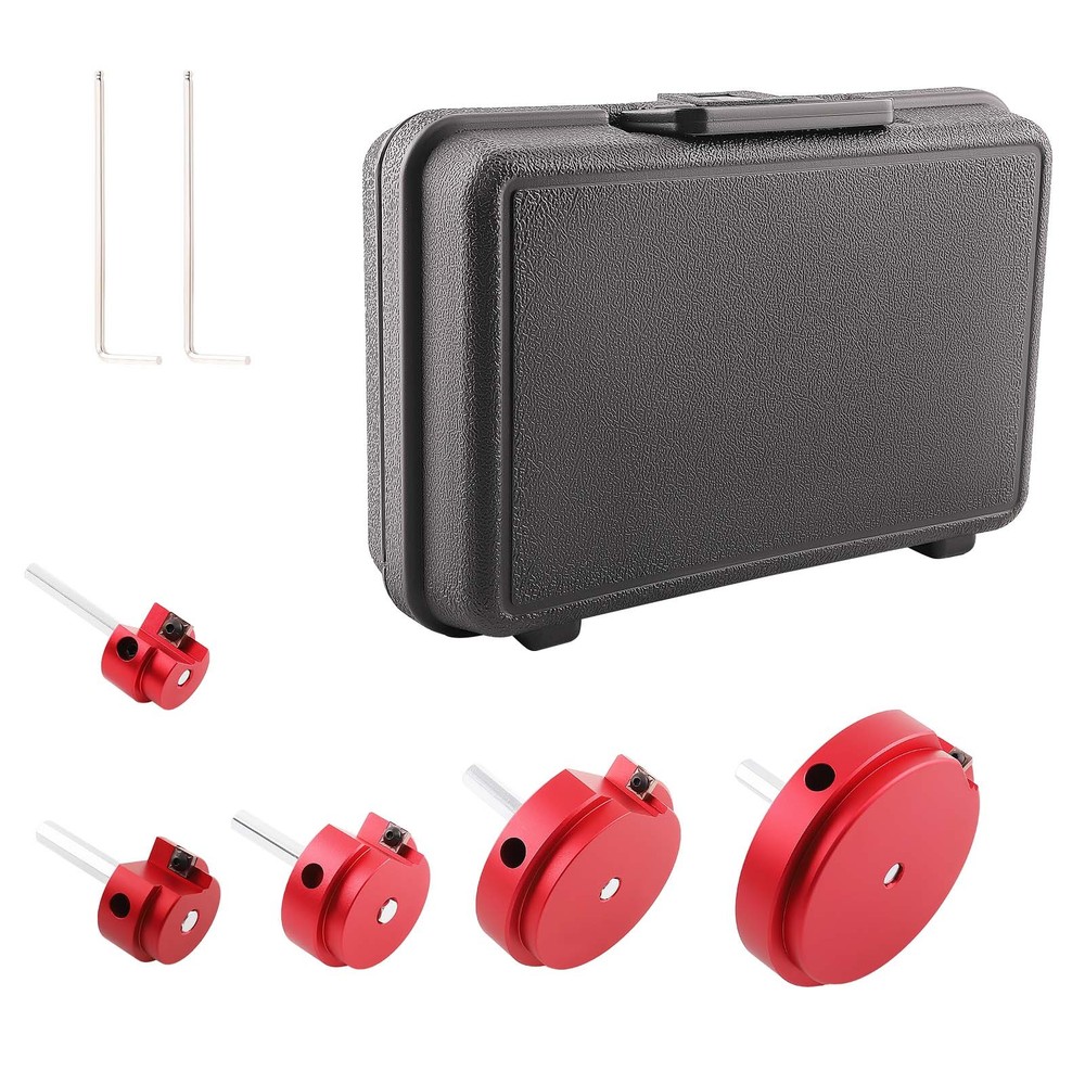 5 Piece Plastic Pipe Fitting Reamer Kit PVC Pipe Reamer Tools Fit Into1/2" drill