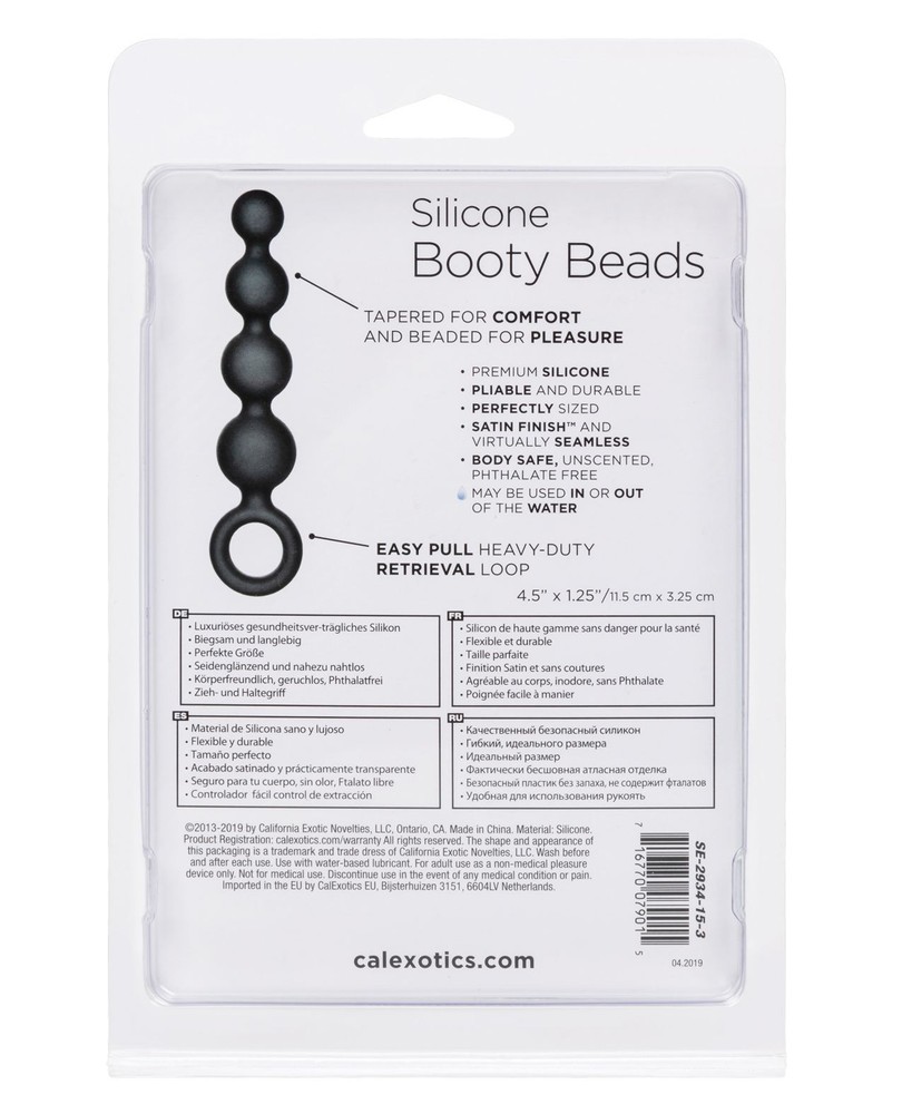 Calexotics Silicone Booty Beads Black