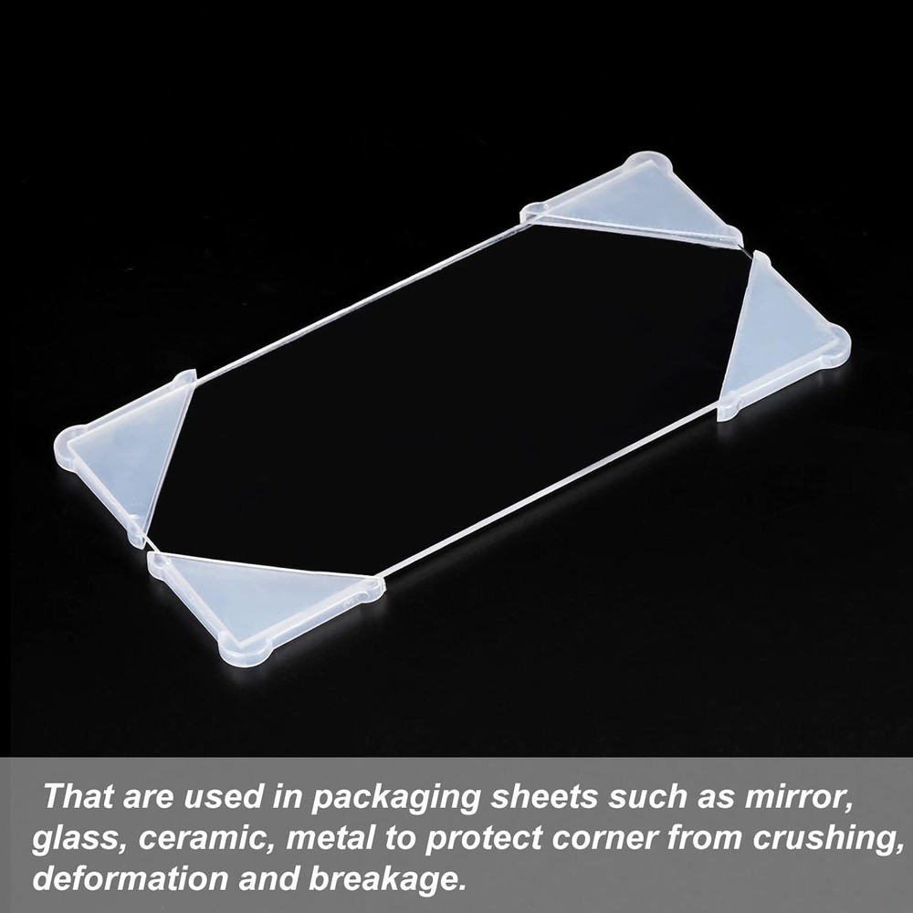 MECCANIXITY PP Corner Protector Triangle 37x3mm for Ceramic, Glass,