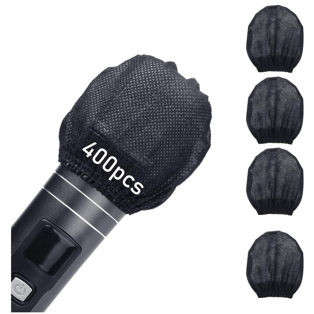 400 Pcs Disposable Microphone Covers - Individually Wrapped