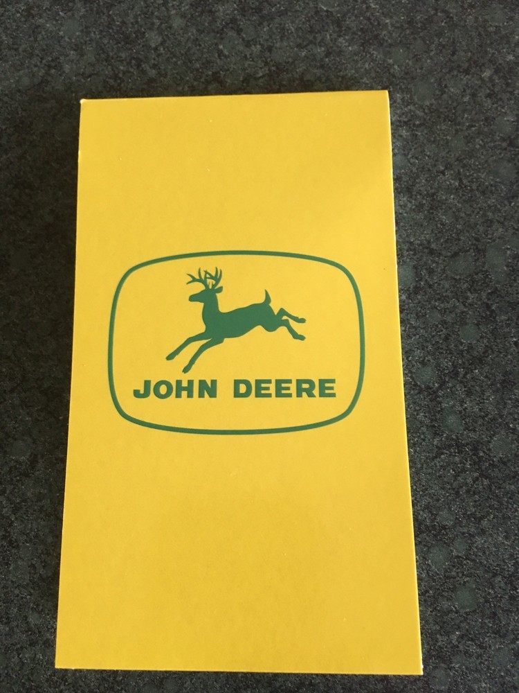 John Deere Pocket Notebook 4 Pack Old Style JD Logo Four Note Pads