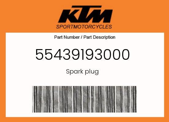 KTM Genuine Spark Plug - 55439193000