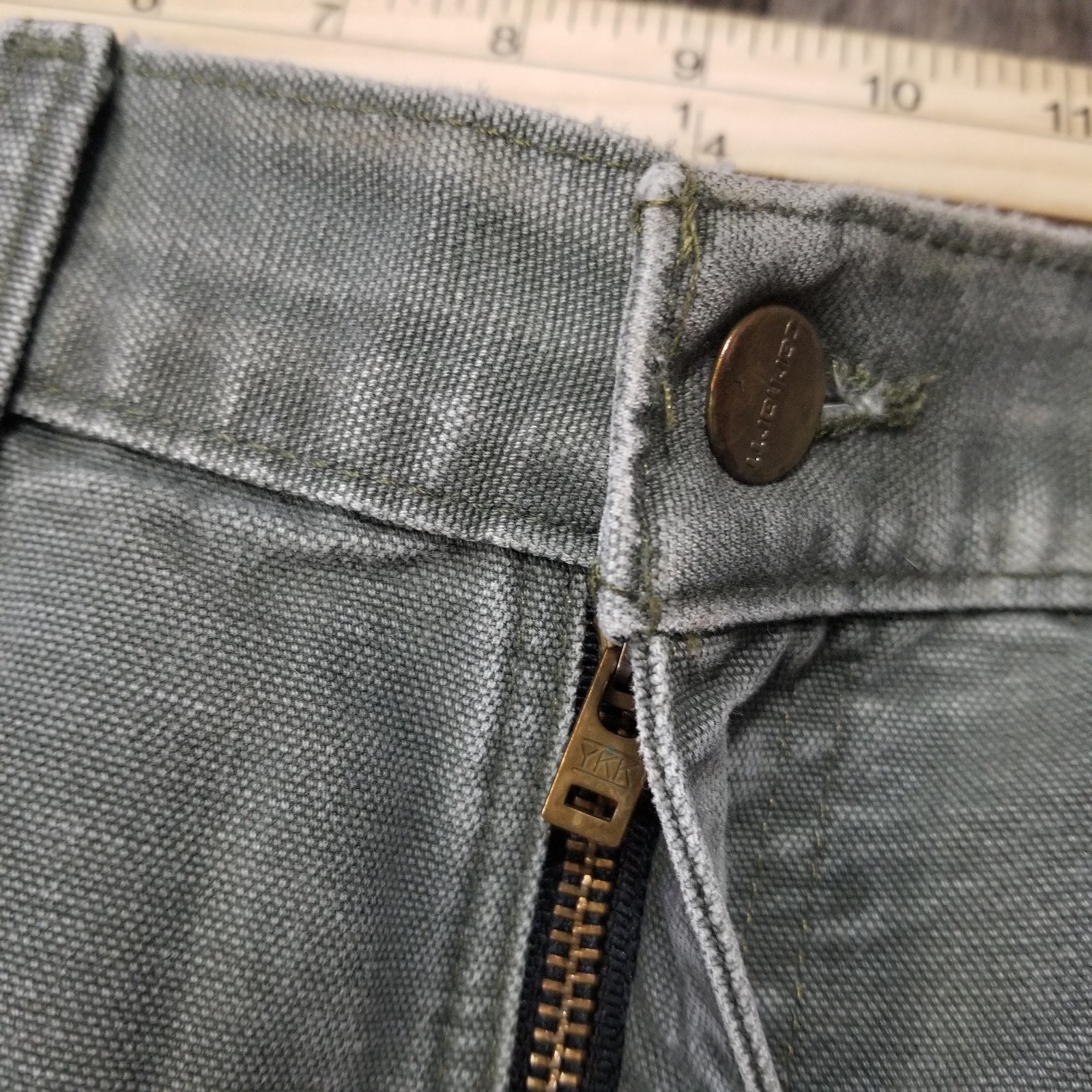 Carhartt Pants Men's 32x32 Moss Green Carpenter Dungaree Fit Canvas Duck B11 MOS