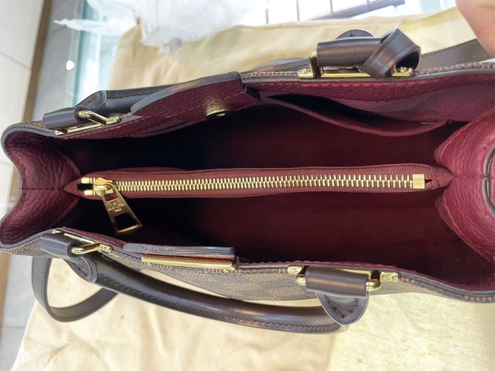 LOUIS VUITTON Damier Ebene Brittany Bordeaux auth