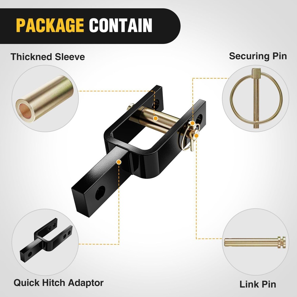 Nilight Versatile Quick Hitch Adapter with Adapter Sleeve