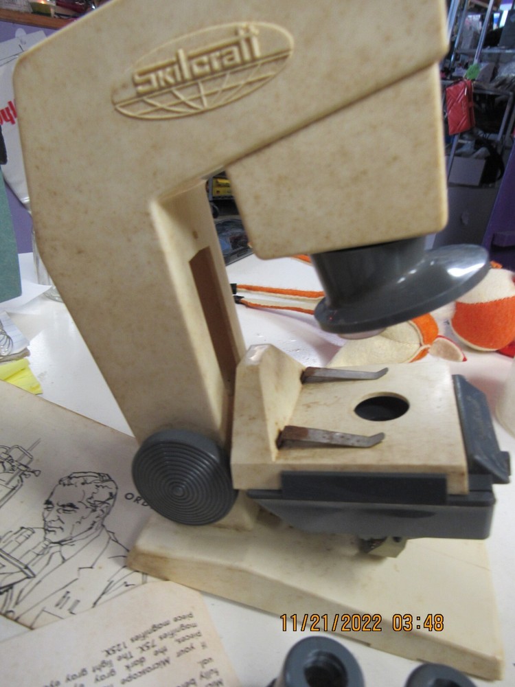 Vintage 1963 Skilcraft Microscope