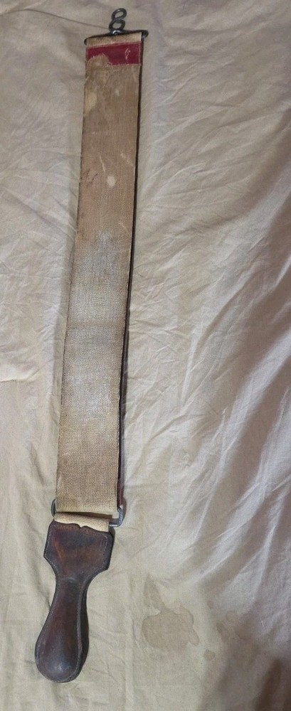 3 Vintage Barber Strops -