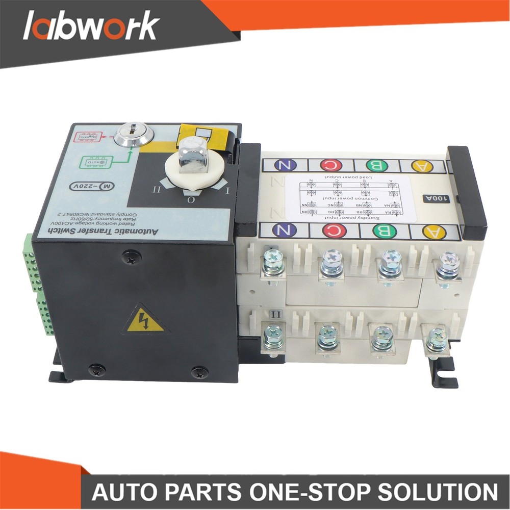 Labwork 100A 4P ATS Generator Automatic Transfer Switch Changeover Switch