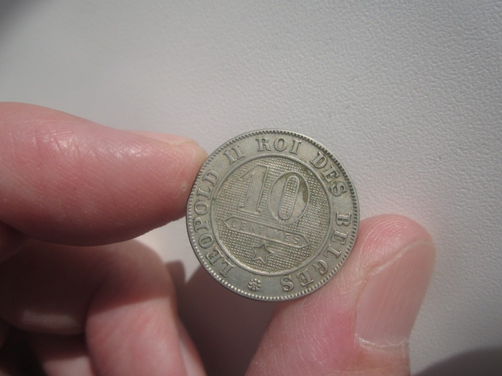1898 BELGIUM 10 CENTIMES