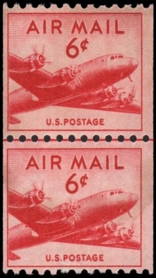 US #C41 MNH line pair