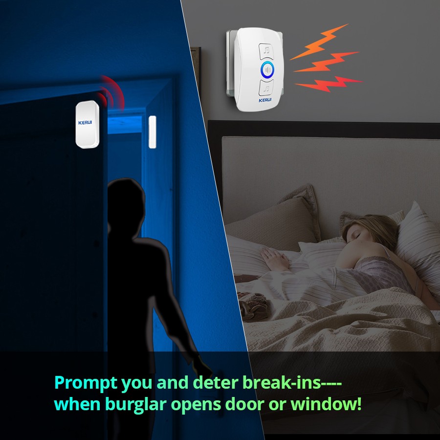 Wireless Door sensor Alarm Home Security Welcome Entry Gate Motion Detector