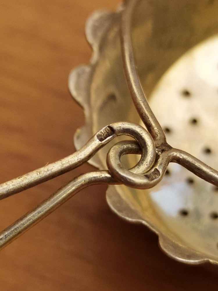 RARE Vintage Soviet Strainer for Tea Silver 875 USSR