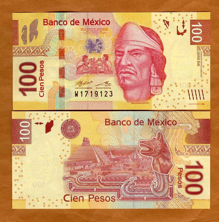 Mexico, 100 Pesos, 1-8-2017, P-124be UNC
