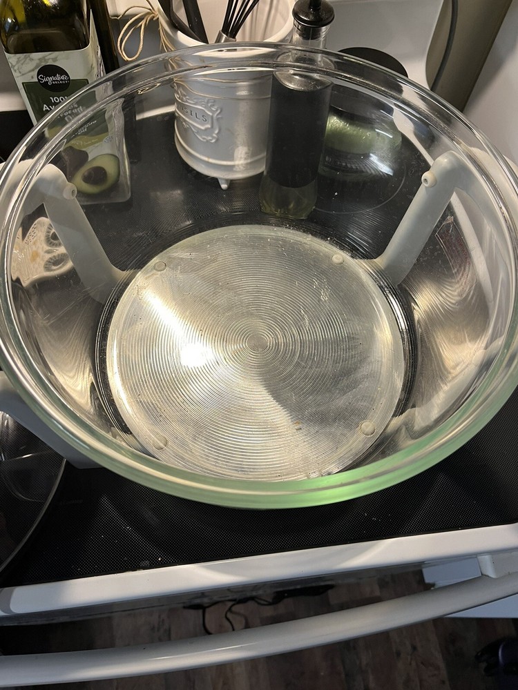 SHARPER IMAGE Super Wave Oven Replacement Glass Bowl And Holder