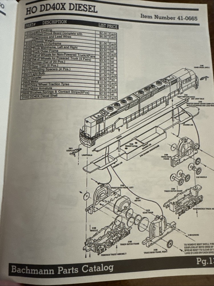 1990 Bachmann Parts Catalog