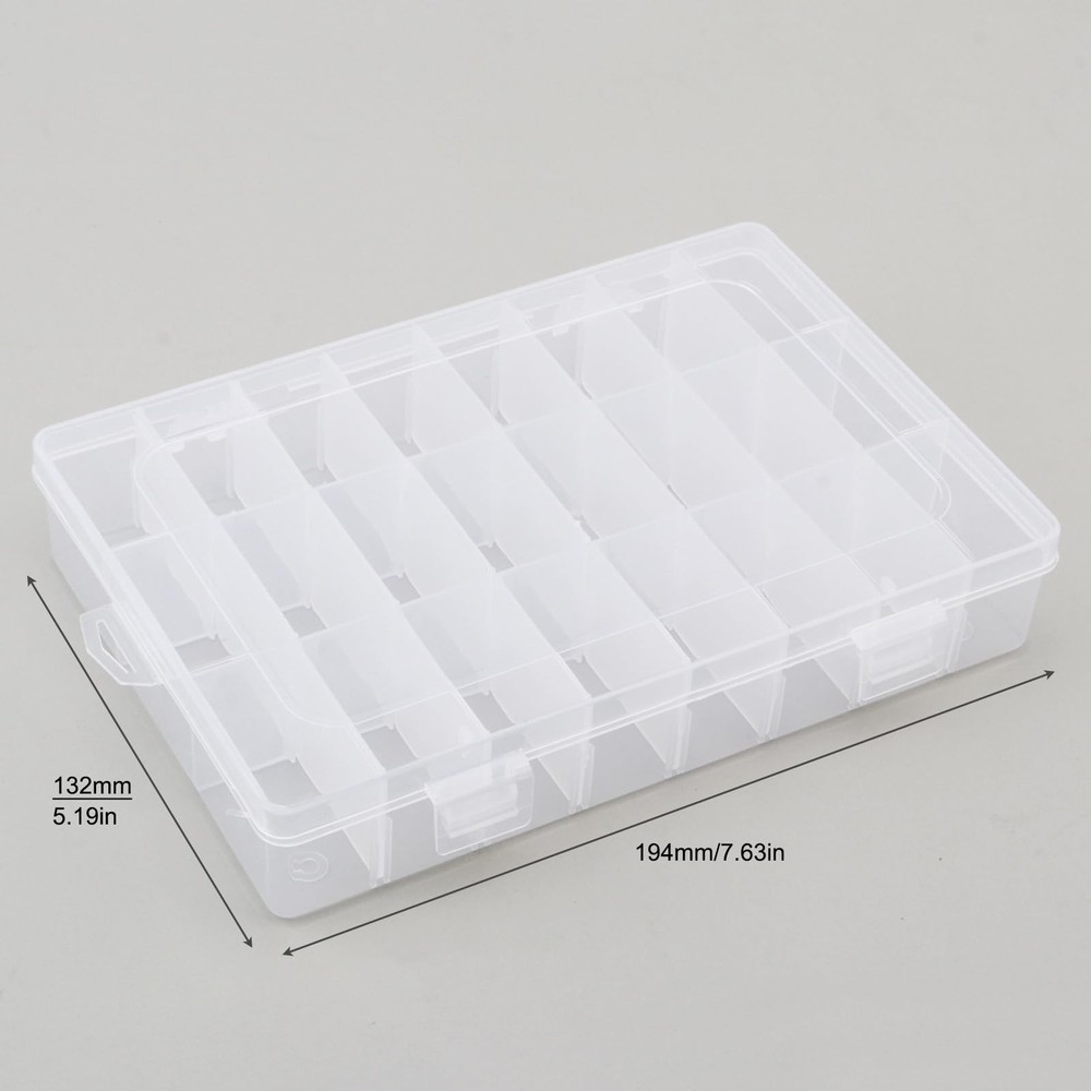OriGlam 24 Compartment Electronic Component Storage Box Case, SMD SMT Case, E...
