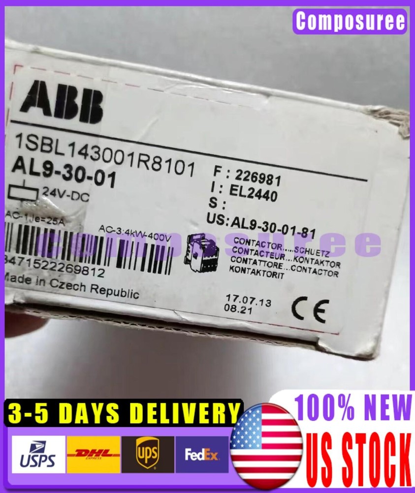 1pc ABB AL9-30-01 DC contactor 24VDC