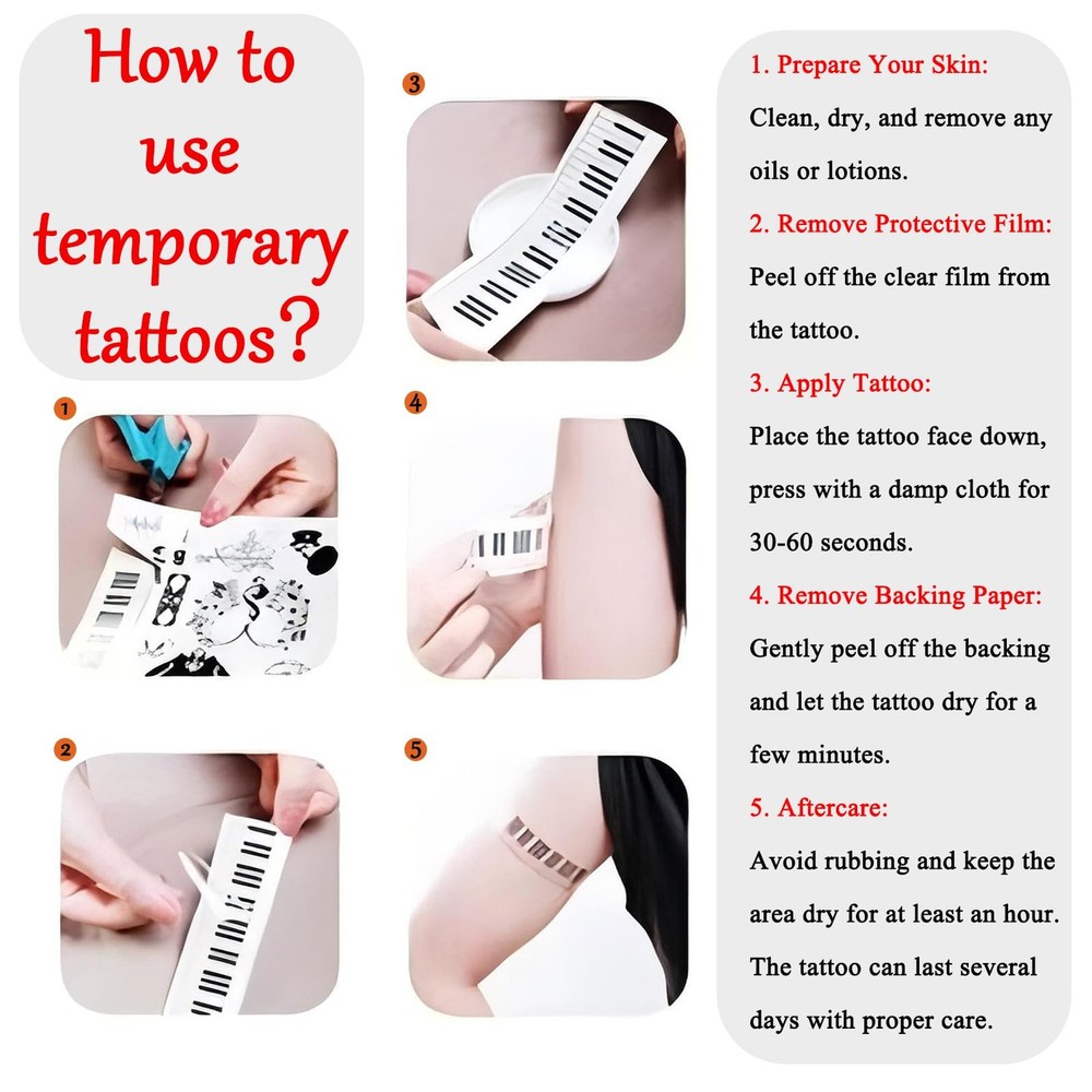 ESLINOP Drink Around The World Epcot Tattoo, Drinking Medium, multicolor