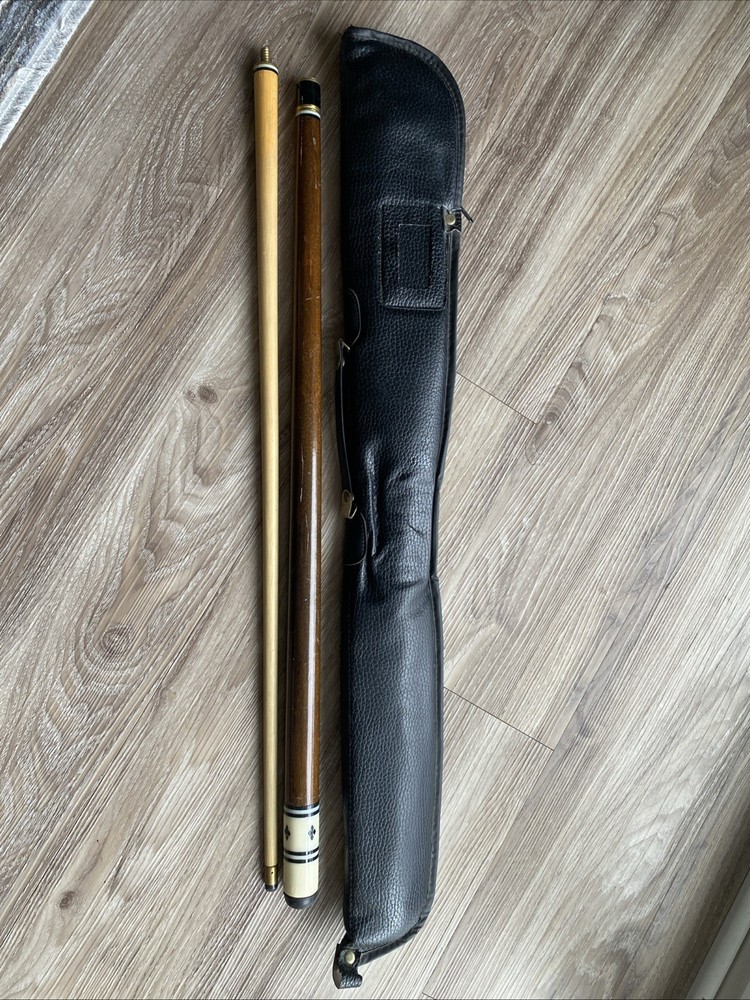 Vintage Pool Cue With Case