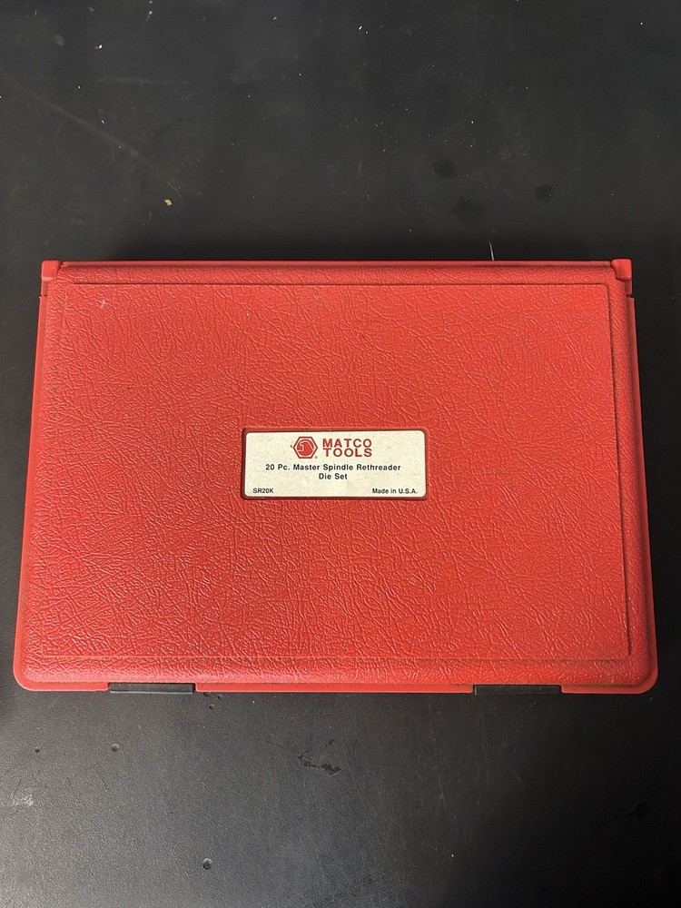 Matco Tools 20 Pc Master Spindle Rethreader Die Set SR20K USA