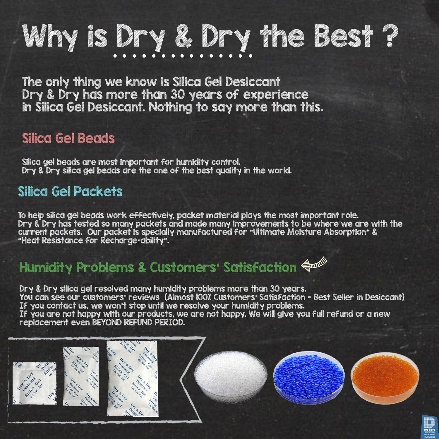 1 Gram x 5,000 EA High Quality Silica Gel Packets - Reusable(FDA Compliant)