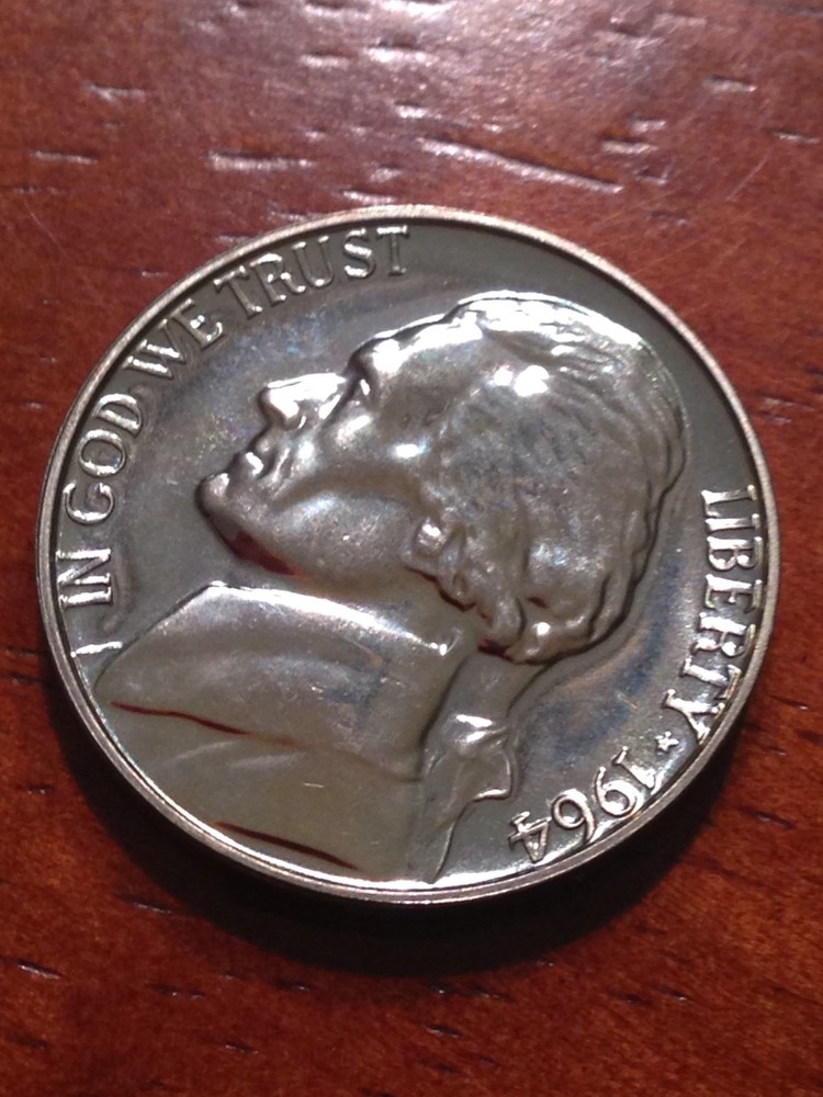1964 5C (Gem Proof) Jefferson Nickel, From Mint Proof Sets