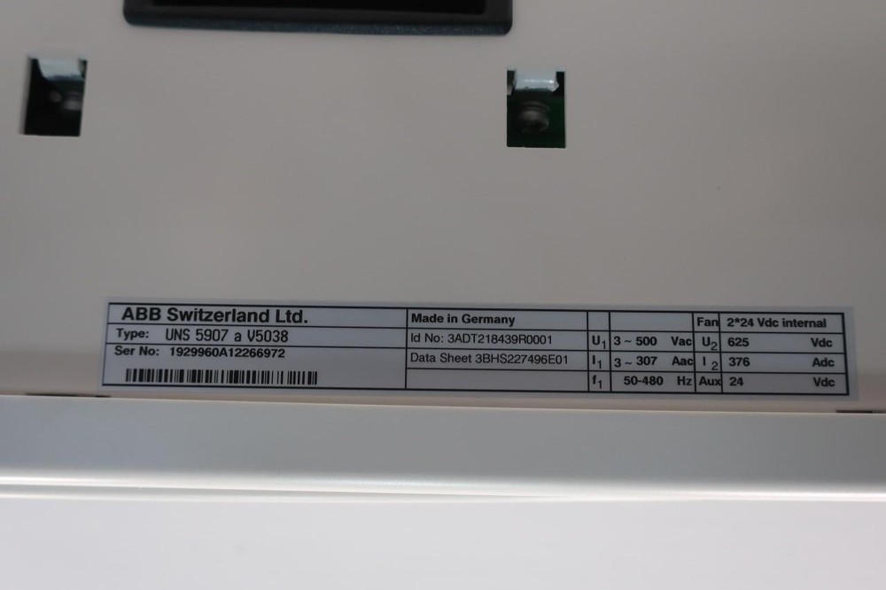 Abb UNS 5907 A V5038 Unitrol 6000 Servo Control Module