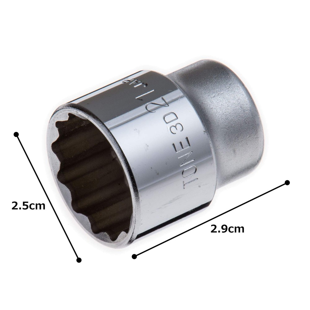 Socket 12point 3d21 3/8" Inch Drive 21