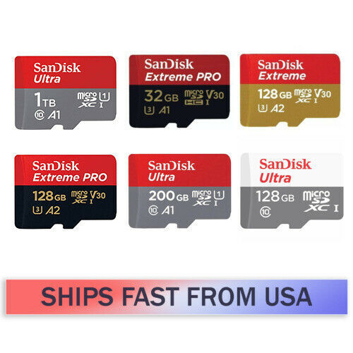 SanDisk MicroSD TF Memory Card 32GB 64GB 128GB 256GB 512GB 1TB Ultra Extreme Lot