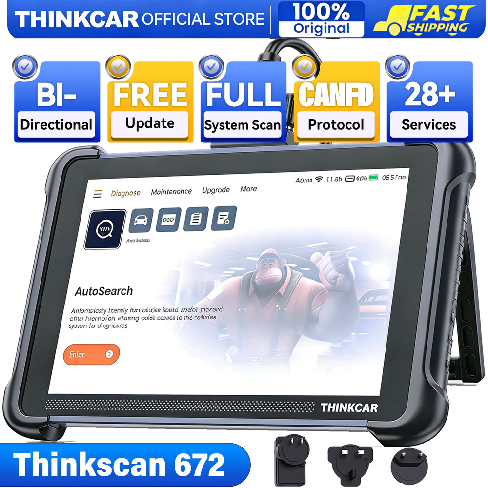 ThinkScan 672 FULL OBD2 Scan Bidirectional Scanner Auto Diagnostic Tool Key Code