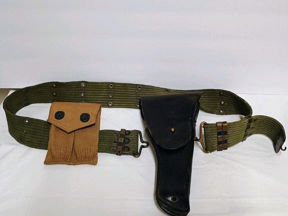 US Army Belt, Ammo Pouch, & Pistol Holster ( Bundle of 3 Items)