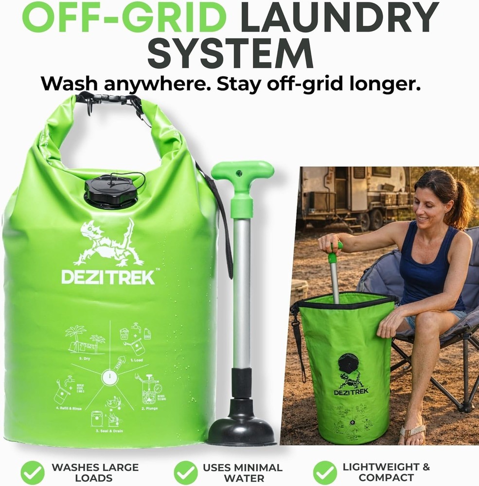 Large Portable Washing Machine – 4.4 lbs High-Capacity Off-Grid Laundry Solution