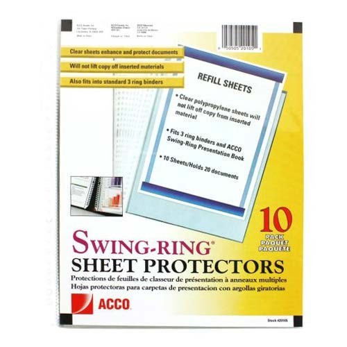 ACCO GBC Swing-Ring Sheet Protector