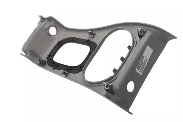 Light Gray Front Floor Console Transmission Shift Opening Trim Plate (15212344)
