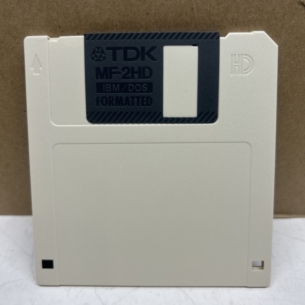 90 TDK Floppy 2HD IBM Formatted 3.5 Floppy Disk Diskettes