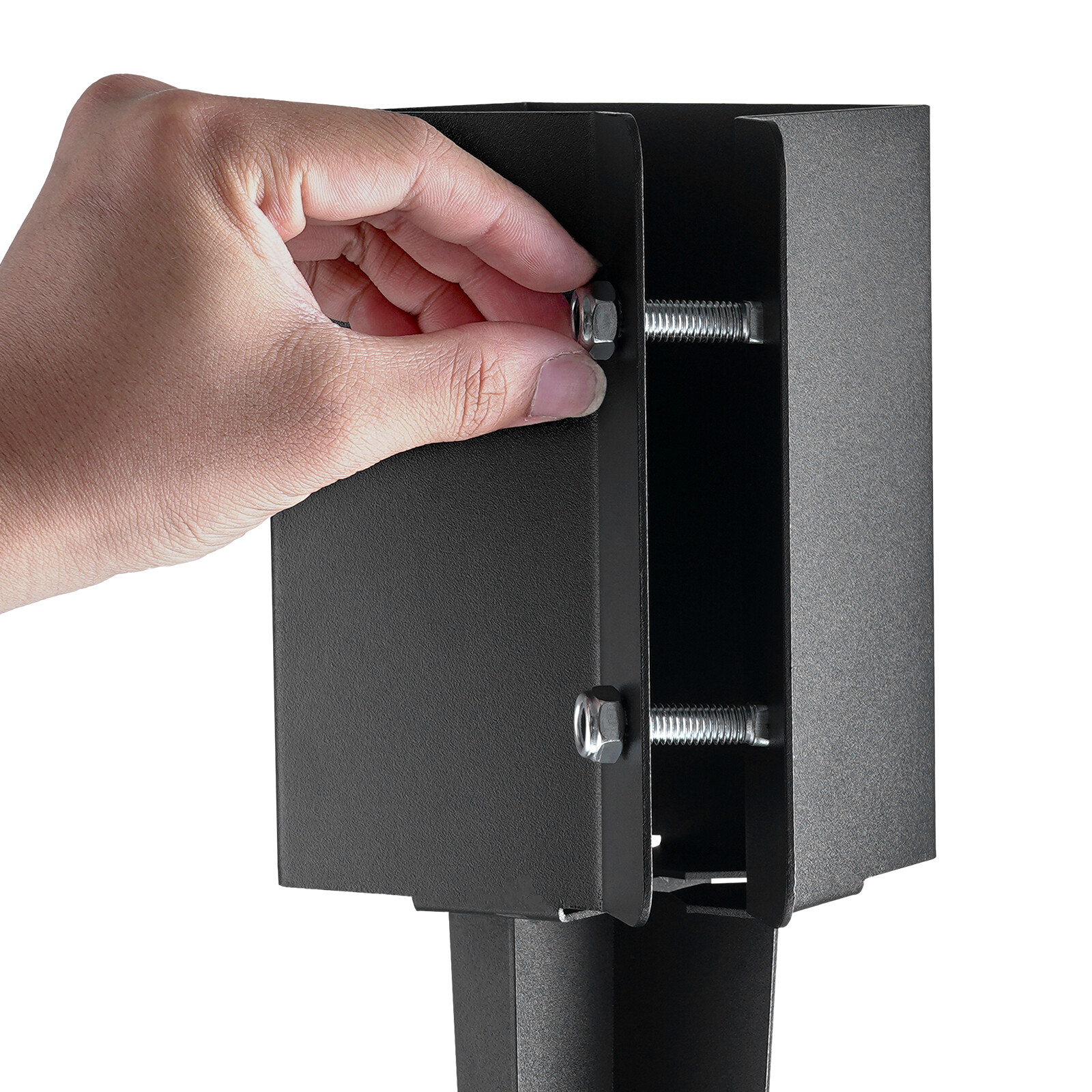 VEVOR Fence Post Anchor Ground Spike 4 Pack 24 x 4 x 4 In Metal Fence Stakes