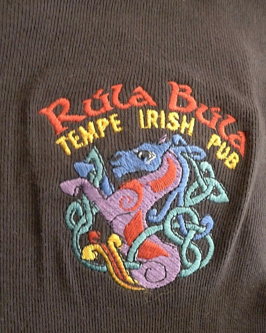 Rula Bula Tempe AZ Irish Pub Embroidered Design - Limited Supply