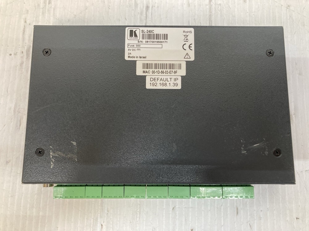 KRAMER MegaTOOLS SL-240C Master / Room Controller - TESTED - W/Power Cord