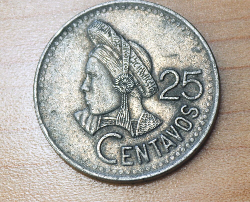1995 Guatemala 25 Centavos