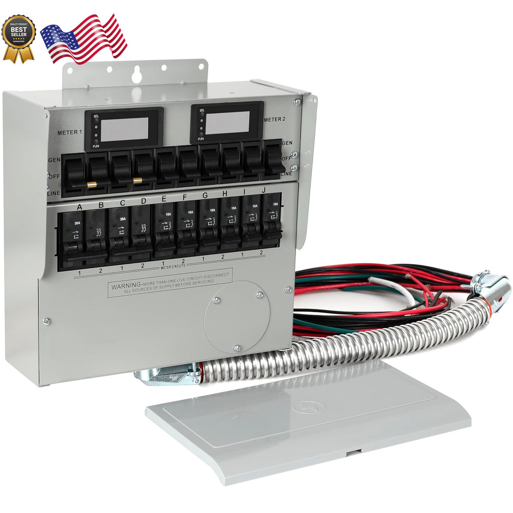 Generator Transfer Switch 50A Pro/Tran2 10-Circuit 2 Manual Transfer Switch,Mark