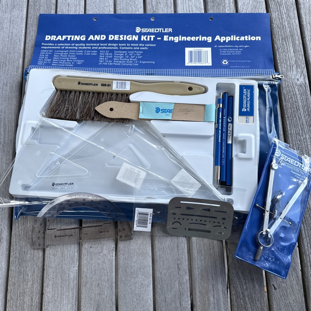 Stadetler Drafting & Design Kit - Engineering Application Vintage 1994 Read