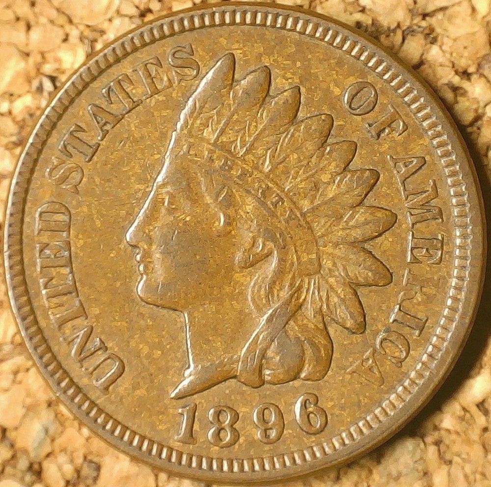1896 Indian Head Cent - GORGEOUS EXTRA FINE+, EXACTLY AS SHOWN  (M687)