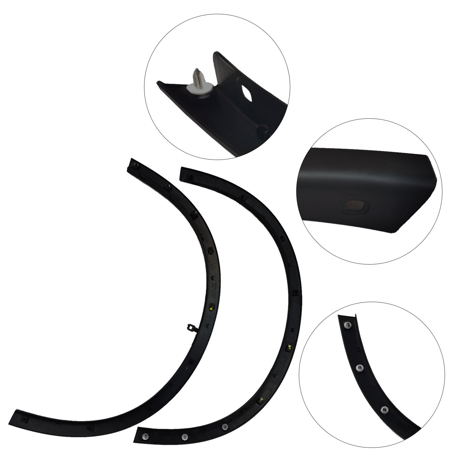 2 PCS Front Wheel Plastic Fender Arch Black For Nissan Rogue 2014 2015 2016 NEW