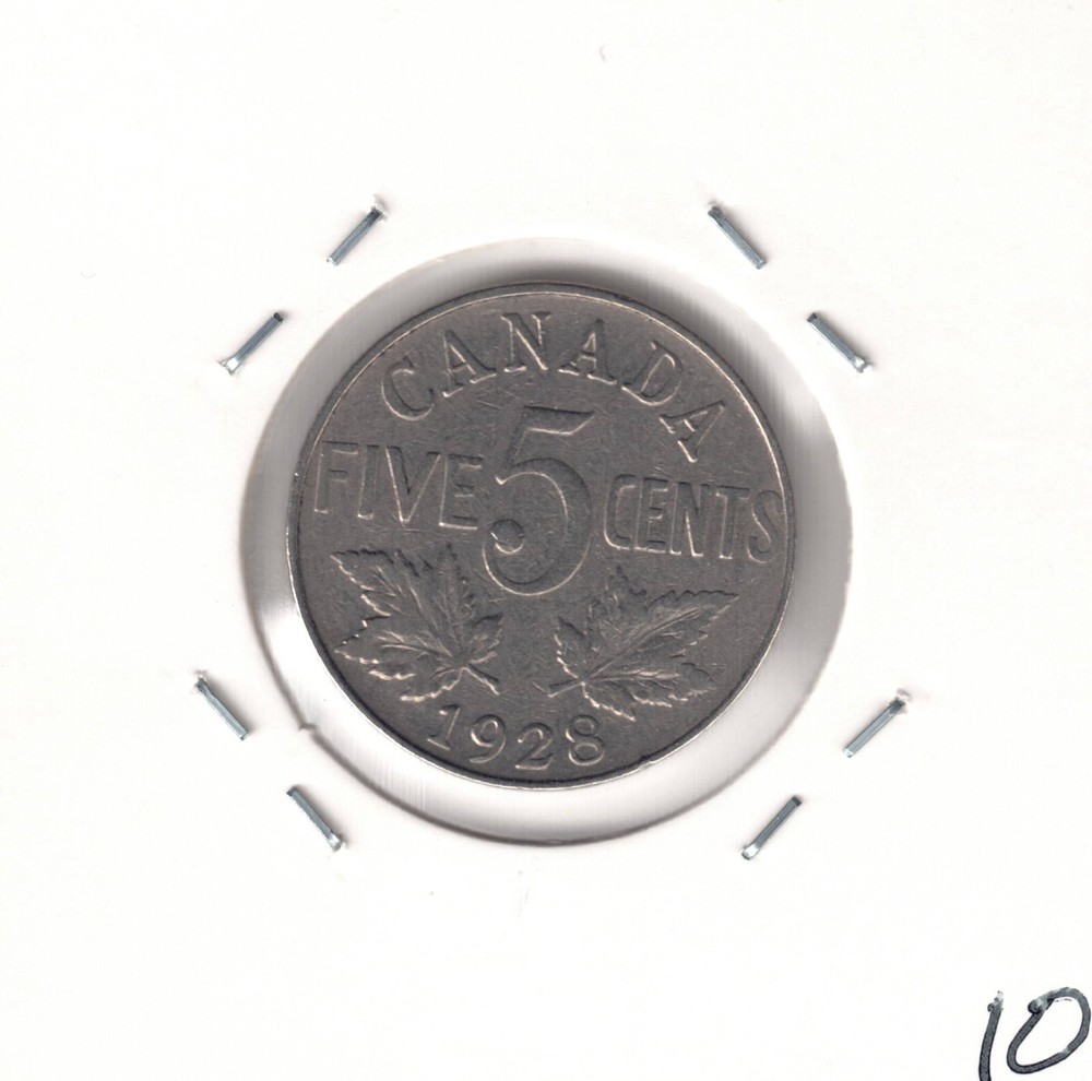 1928 Canada 5 cent. U grade from the Hi-Res scans.