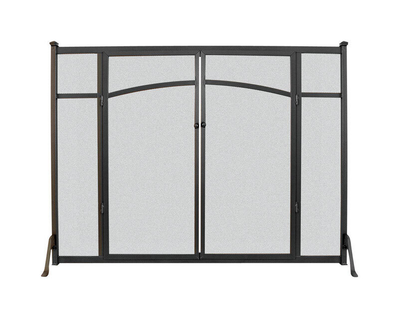 Flat Panel Fireplace Screen with Doors