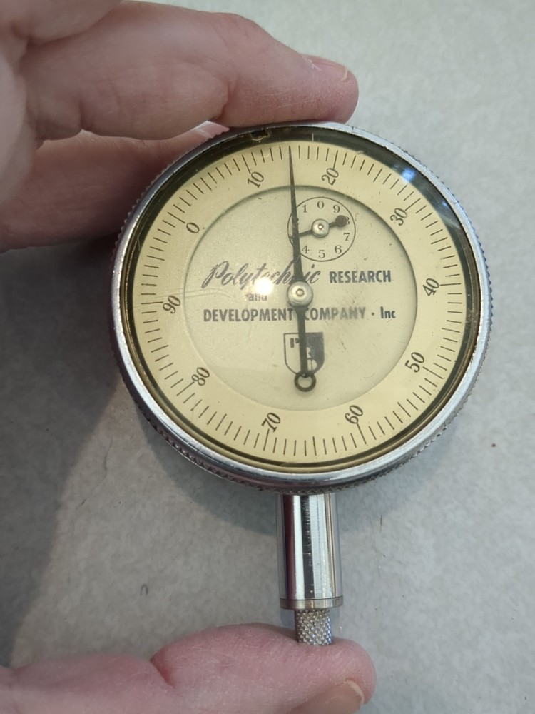 Vtg PRD Dial Indicator Gauge Machinist Tool Polytechnic Research & Development