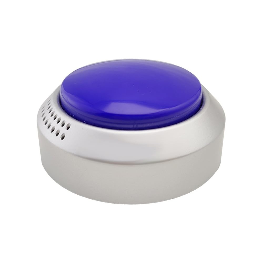 Talking Button Clock - for The Blind, Elderly or Visually impaired (Blue and ...