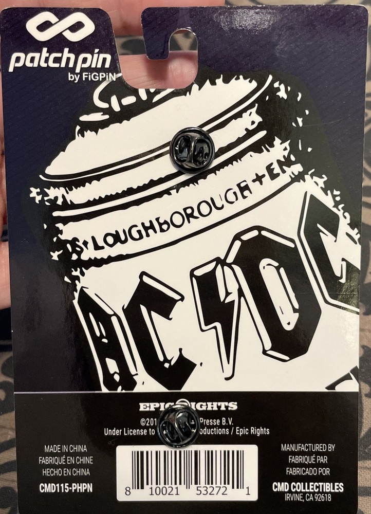 AC/DC Hells Bells Figpin Collectible Pin Patch Brand New