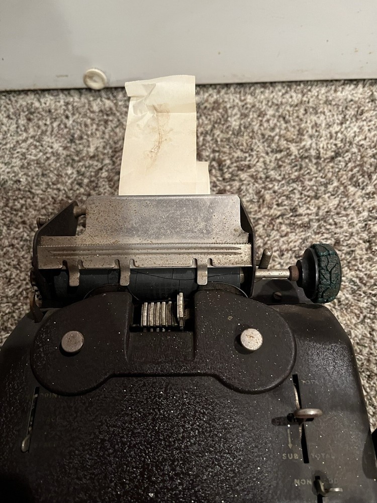 Vintage Allen Wales Desk Model Adding Machine.