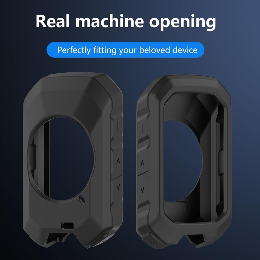 Essential Black Silicone Case with Screen Protector for Garmin Edge MTB - 2 Pack